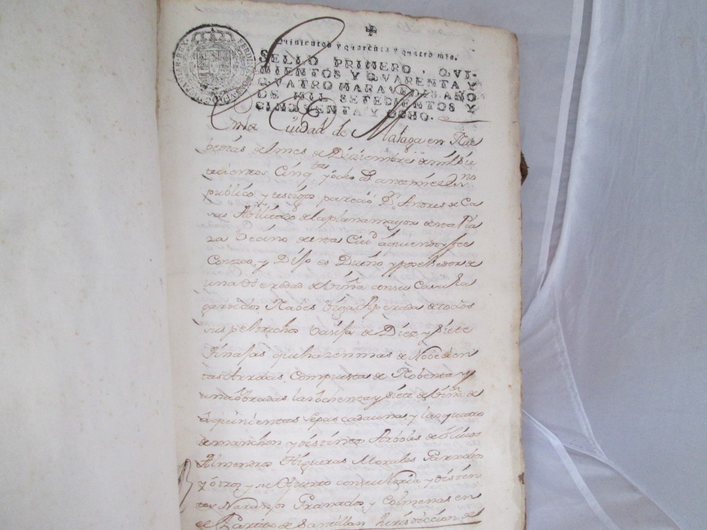 Texto Timbre Timbres españoles en textos y legajos antiguos – EL COLECCIONISTA ...